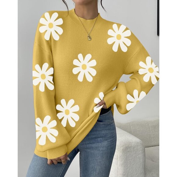 Zeagoo Women's Ribbed Knit Sweater Long Sleeve Casual Pullover Top - Picture 2 of 5